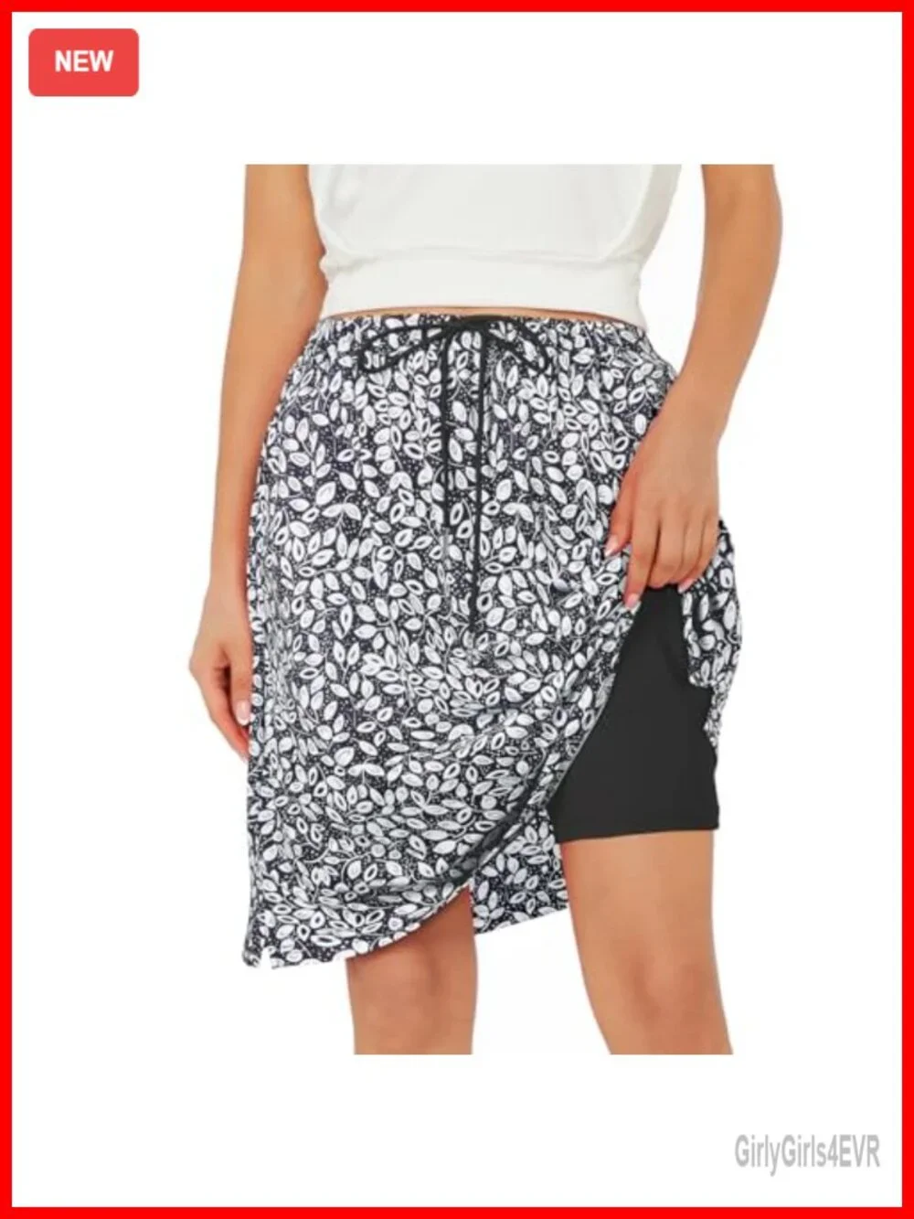 Knee Length Skort for Women with Pockets - High Waisted Athletic Golf Tennis